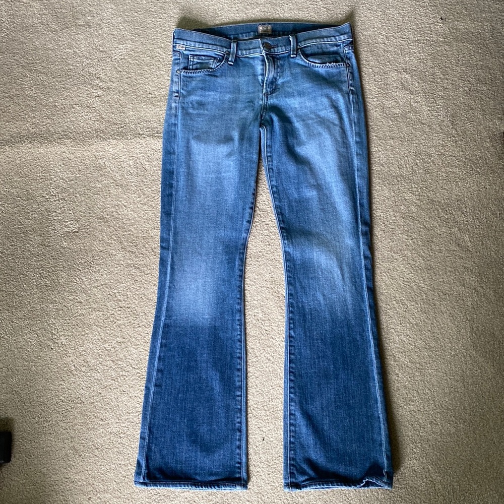 Citizens of humanity, Kelly, low rise, boot leg, cut jeans